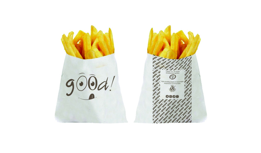 Papier D'Emballage Frites, 100 Feuilles de Papier d'Emballage