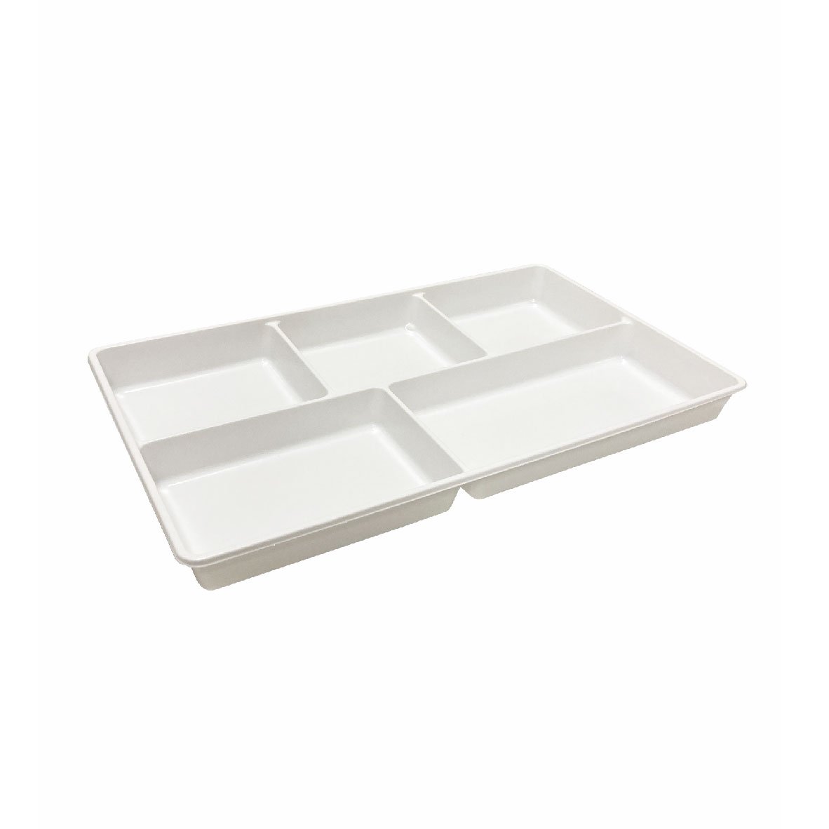 Assiette À 4 Compartiments en INOX - Plateau Repas Divisé - Plateau De  Service Rectangulaire - Plateau À Vaisselle Assiette À D A523